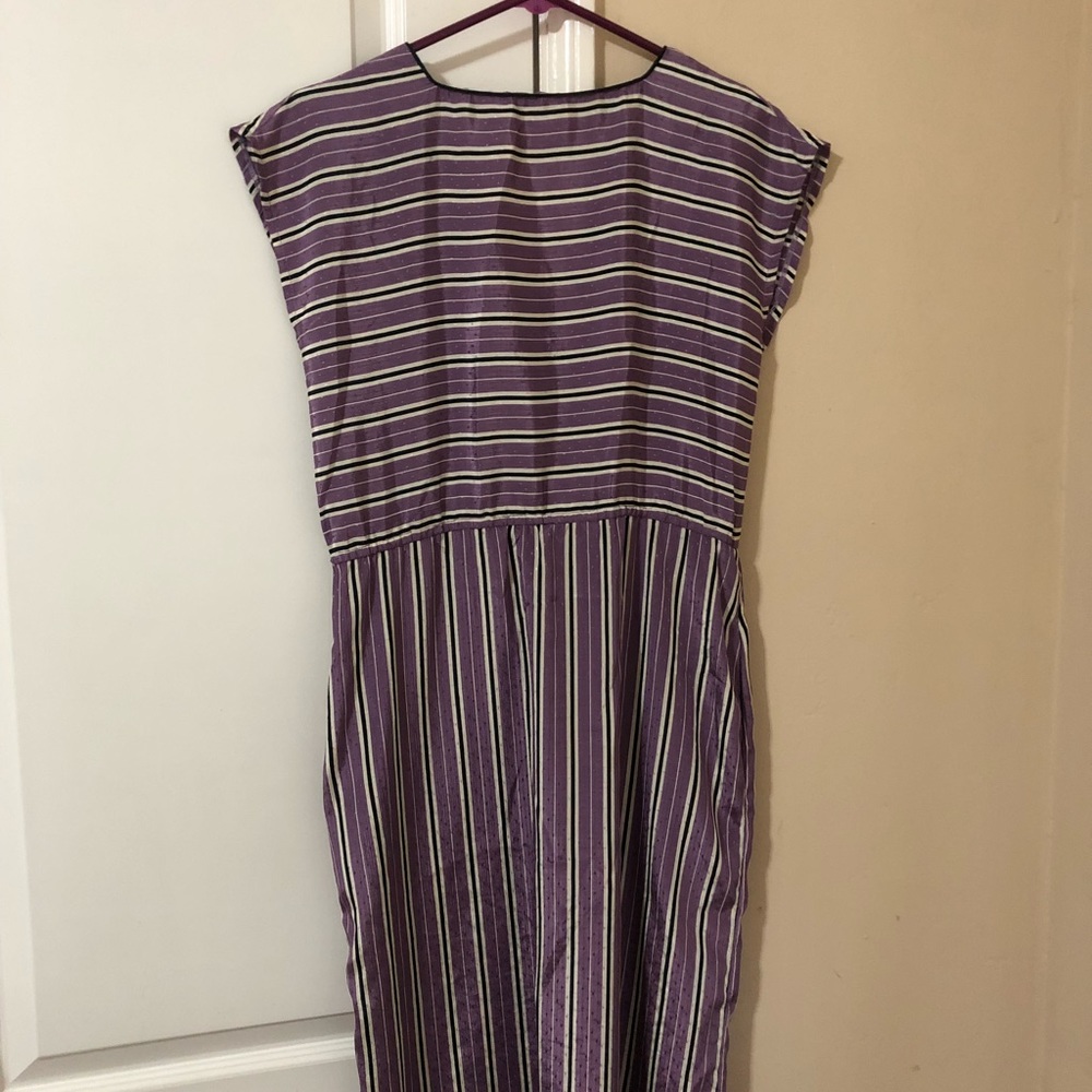 50’s/60’s Purple Striped Pencil Dress M